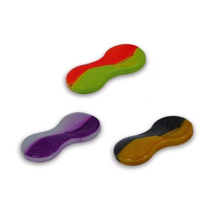 Produktbild von Nageldesign Werkzeug Dega UV Buttlöffel Set 40g - Gelb-Glitter