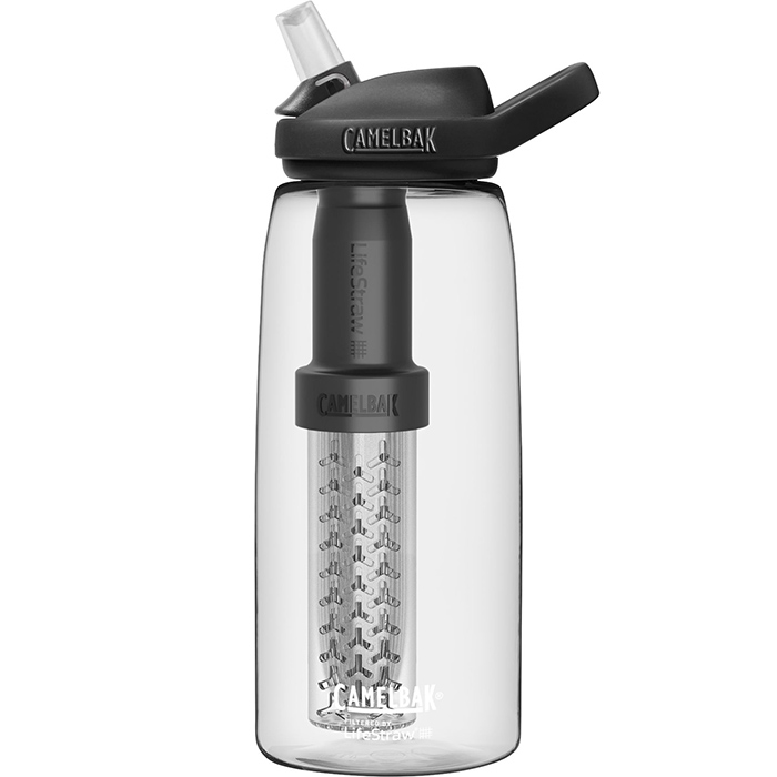 Camelbak Eddy+ filtered by Lifestraw 1L, clear