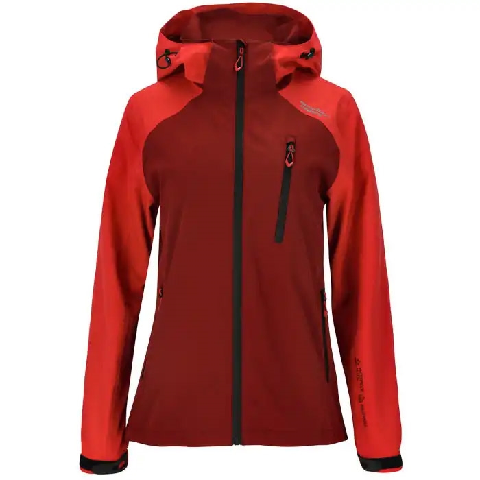 Se Weather Report Camelia W AWG regnjakke Dame 15.000mm-rococco red-46 - Regntøj, poncho hos Outdoornu.dk