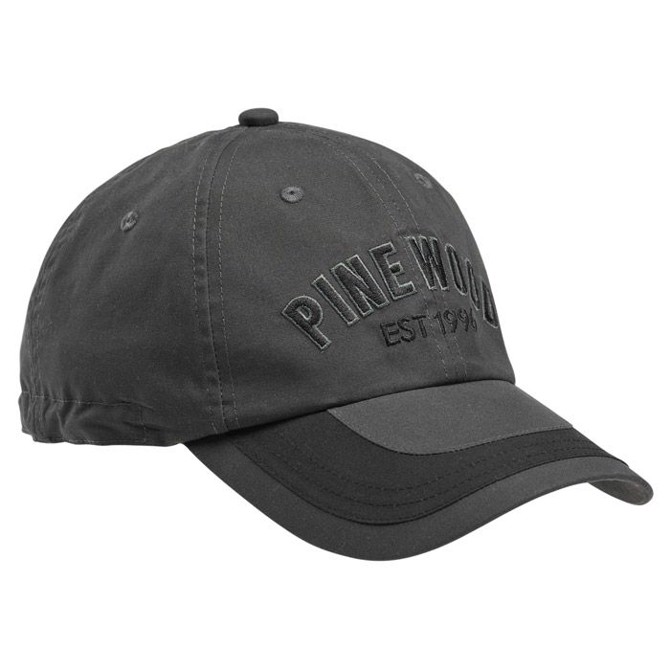 Pinewood Cap Extreme m/broderi, mørkegrå / sort