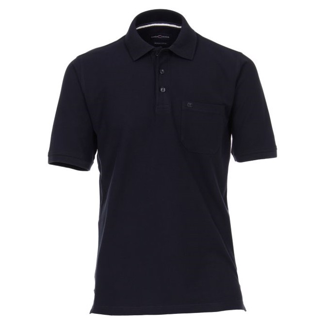 Casa Moda Lisbon polo shirt, dark navy-M - T-Shirt, Polo-shirt