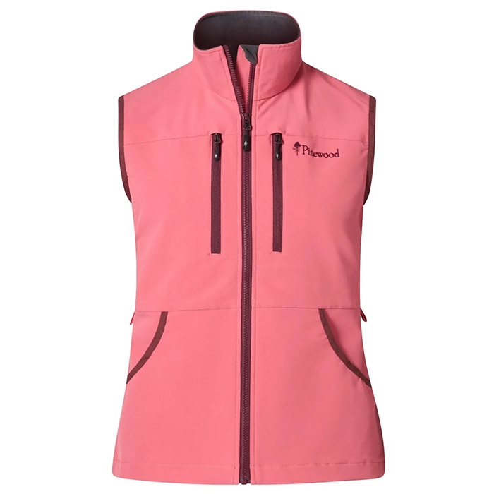 Pinewood Dog Sports Stretch Vest Kvinder / Damer-cherry pink-2XL - Veste