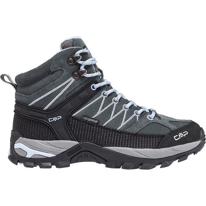 Se CMP Rigel Mid WP Outdoor Women, graphite/azurro-38 - Vandrestøvler hos Outdoornu.dk