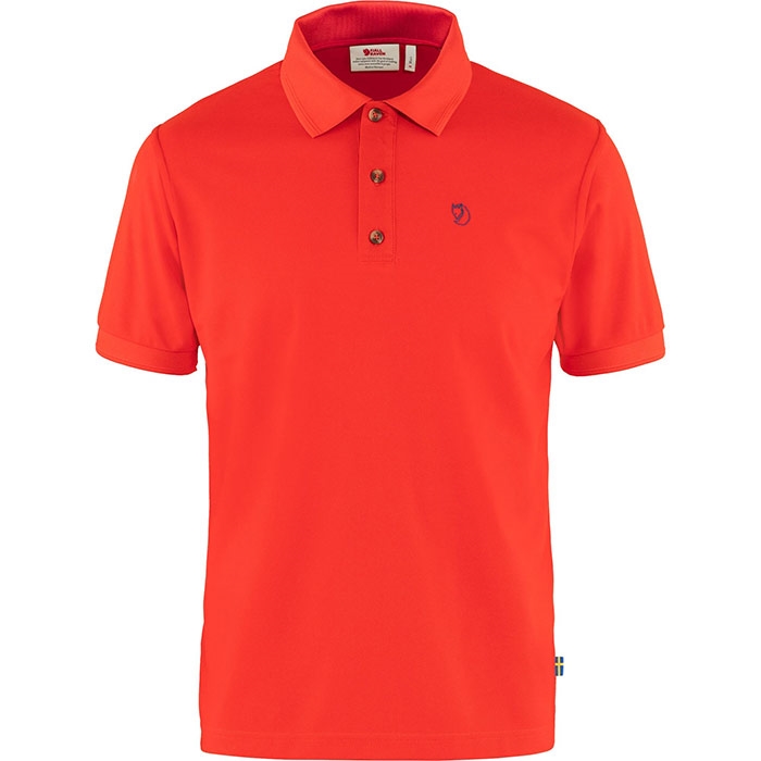 Fjällräven Crowley Pique Shirt-true red-L - T-Shirt, Polo-shirt