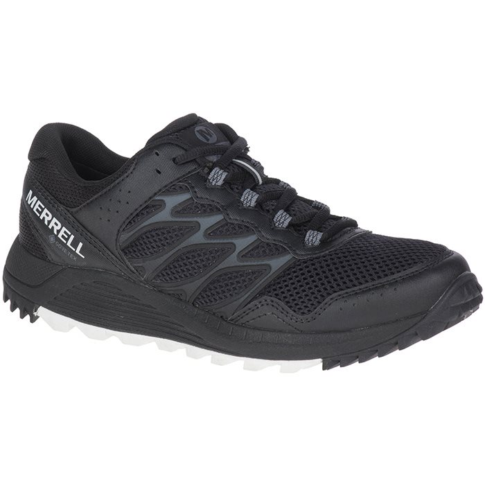 Se Merrell Wildwood GTX Dame, black - Vandresko hos Outdoornu.dk