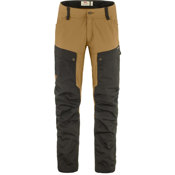 Fjällräven Keb Trousers Men-dark grey / buckwheat brown-50-long
