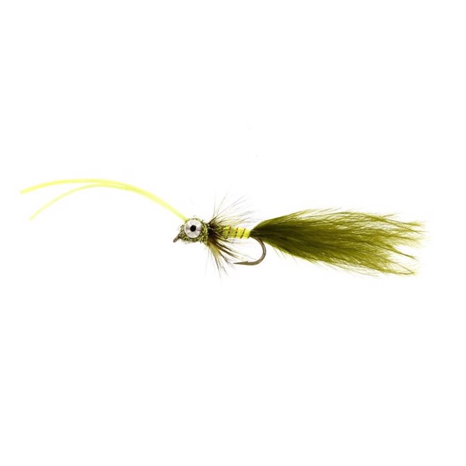 Billede af Unique Flies Dredger Rubberlegs olive, put & take flue - Fluer