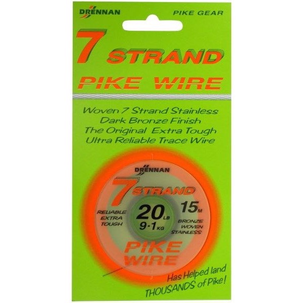 Drennan 7 Strand Pike wire / geddeforfang til selvbygning, 28lbs