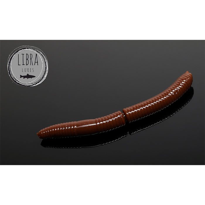 Libra Lures Fatty D'Worms Ost 65mm-brown