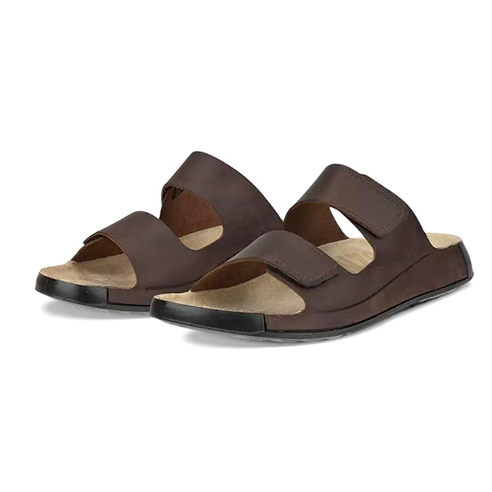 Ecco Cozmo Slide Sandal Men, brun