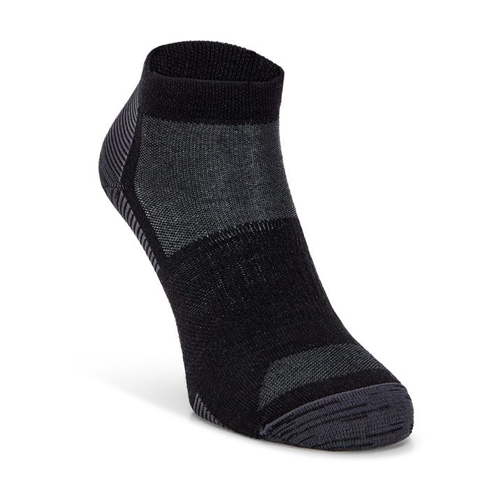 9: ECCO Everyday Quarter Sock, black-45-47 - Herretøj