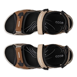 Ecco Offroad Yucatan Dame sandal, brown multicolor
