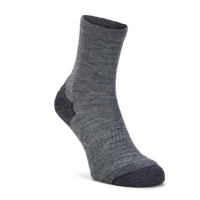 #2 - Ecco Outdoor Crew Socks, grå meleret - Sokker