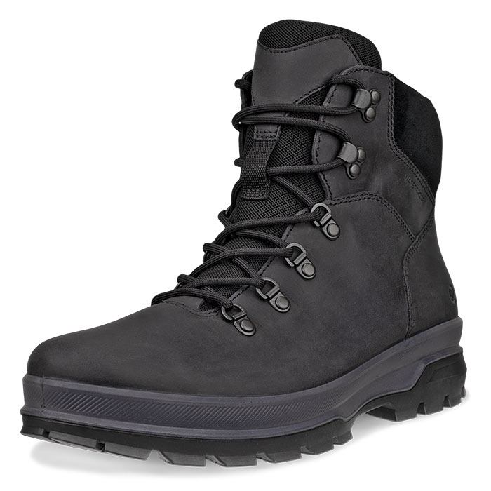 Ecco Rugged Track WP Lace Boot, black