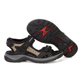 Ecco Offroad Yucatan Dame sandal, black/mole