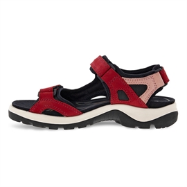 Ecco Yucatan Dame sandal, red chili/d. rose