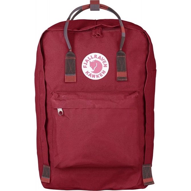 Fjällräven Kånken Laptop 17''-deep red / random blocked