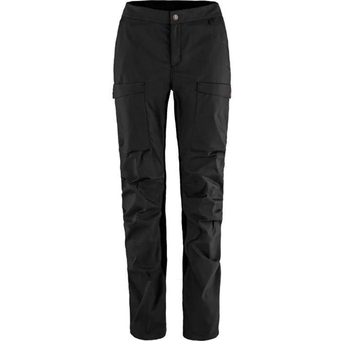 Fjallraven Abisko Hybrid Trail Trousers Kvinder Damer Black Regular Fjallraven Bukser Dame