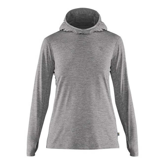 Fjällräven Abisko Sun-Hoodie Women, shark grey-XS