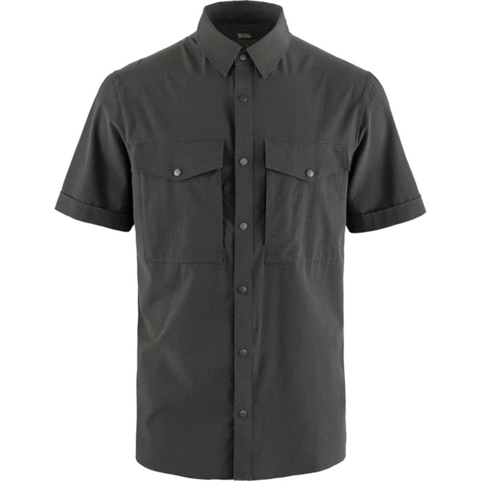 Fjällräven Abisko Trekking Shirt SS Herre / Mænd-Grå-L – Skjorter