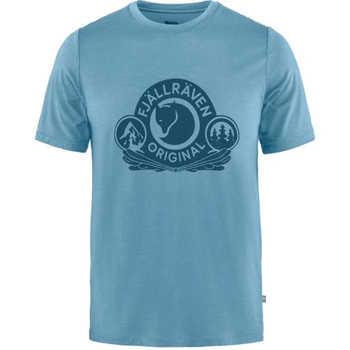 Fjällräven Abisko Wool Classic Men-dawn blue-2XL - T-Shirt, Polo-shirt