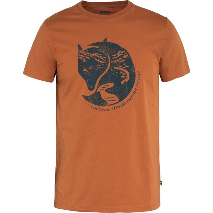 Fjällräven Arctic Fox T-Shirt Men-terracotta brown-XL - T-Shirt, Polo-shirt