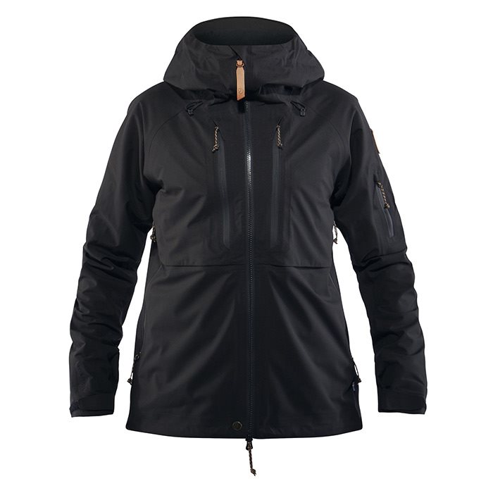 Billede af Fjällräven Keb Eco Shell Jacket Women 30.000mm-black-S - Regntøj, poncho hos Outdoornu.dk