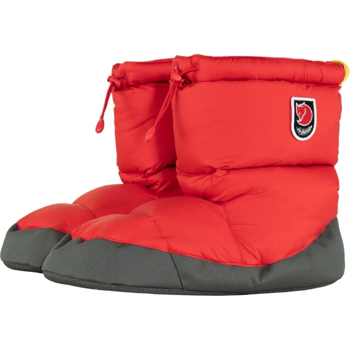 Fjällräven Expedition Down Booties-true Rød-L – Hjemmesko / slides