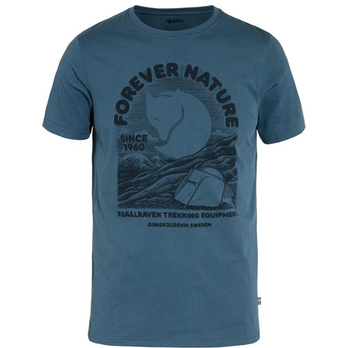 Fjällräven EquipHerre / Mændt T-Shirt Herre / Mænd-Blå Blå-2XL – T-Shirt, Polo-shirt