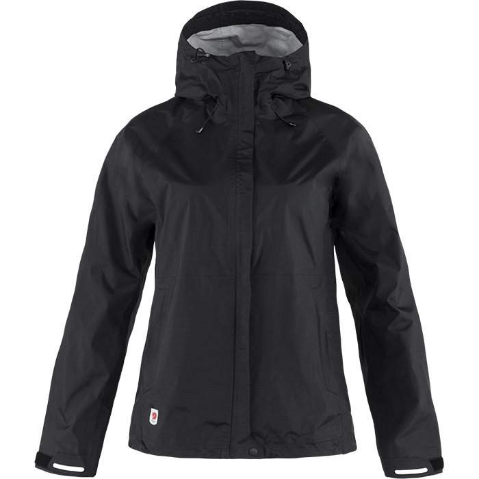 Fjallraven High Coast Hydratic Jacket Kvinder Damer Sort Regntøj Poncho