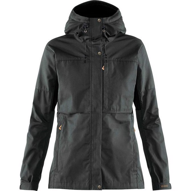 Fjällräven Kaipak Jacket Women-dark grey black-L