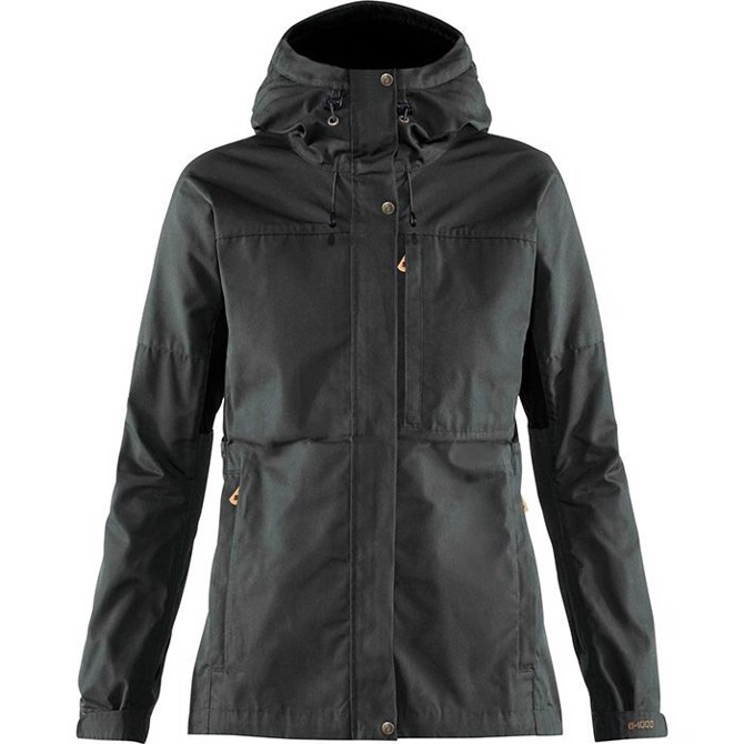 Fjällräven Kaipak Jacket Women-dark grey black-L - Jakker