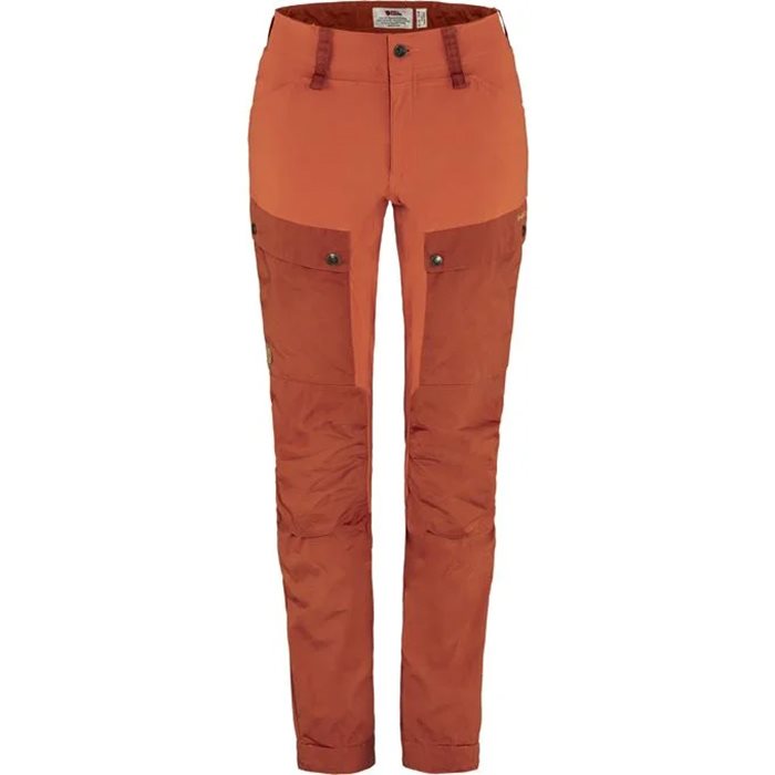 Fjällräven Keb Trousers Curved Kvinder / Damer Regular-cabin red / rowan red-42 – Bukser