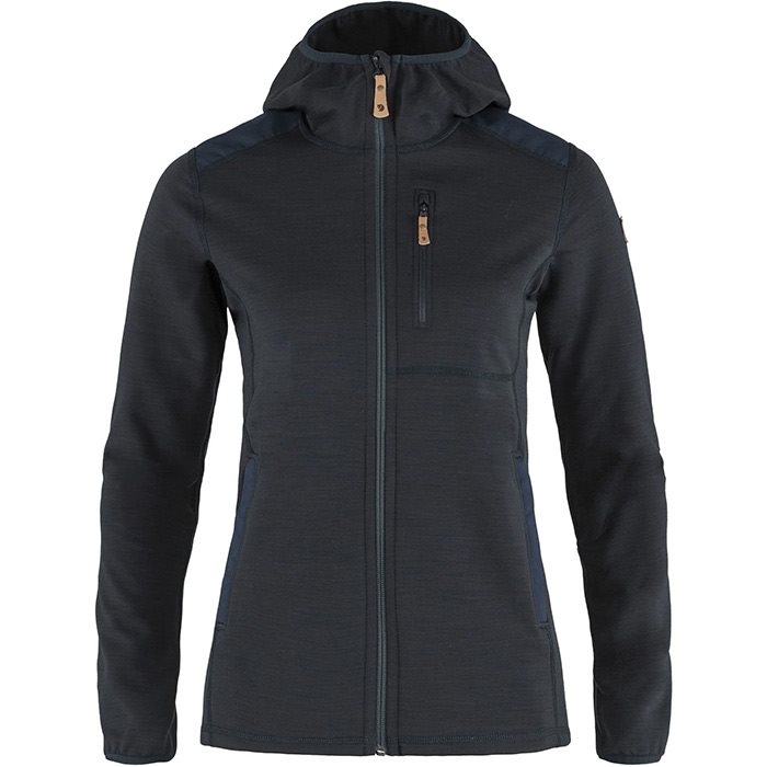 Fjällräven Keb Fleece Hoodie Woman-black-XS - Fleecejakker og softshell