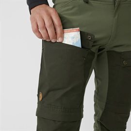 Fjällräven Keb Gaiter Trousers Men Long, deep forest/laurel green