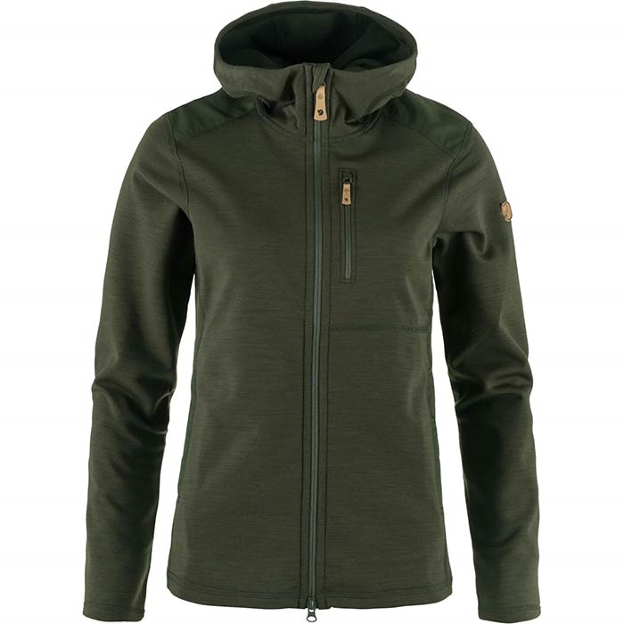 Fjällräven Keb Fleece Hoodie Women-deep forest-XL