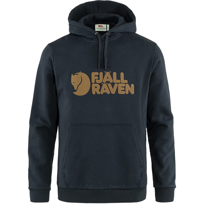 Fjällräven Logo Hoodie Herre-dark navy-M - Trøjer