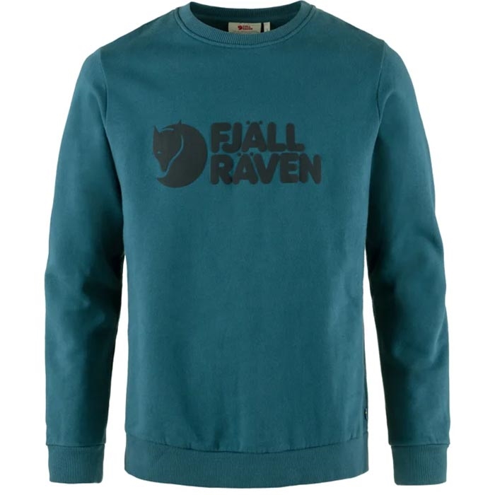 Fjällräven Logo Sweater Men-deep sea