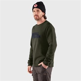 Fjällräven Logo Sweater Men, deep forest