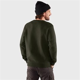 Fjällräven Logo Sweater Men, deep forest