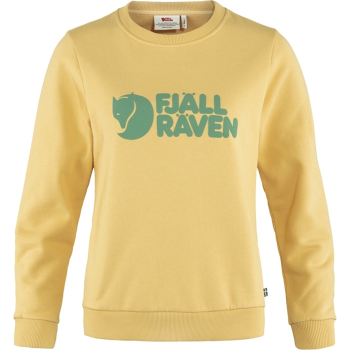 Fjällräven Logo Sweater Women-mais yellow-XL
