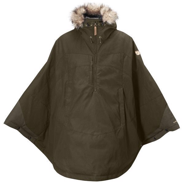 Fjällräven Luhkka kappe-dark olive-M