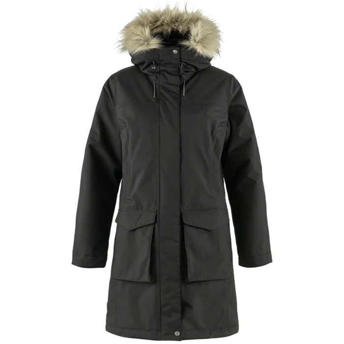 Fjällräven Nuuk Lite Parka Kvinder / Damer-Sort-XL – Vinterjakker