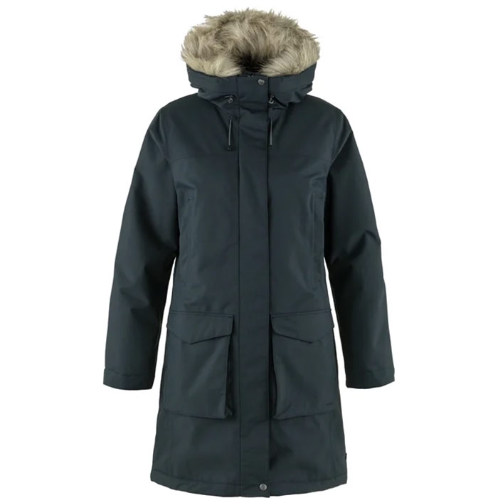 Fjällräven Nuuk Lite Parka Women-dark navy-S - Vinterjakker