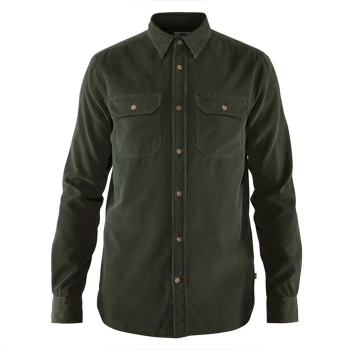 Fjällräven Övik Cord skjorte-deep forest