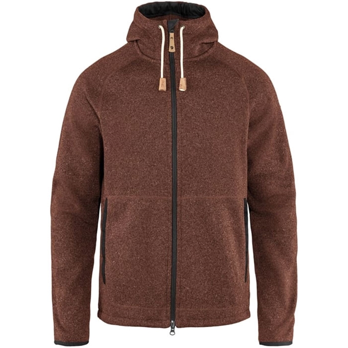 Fjällräven Övik Fleece Hoodie -autumn leaf-M - Fleecejakker