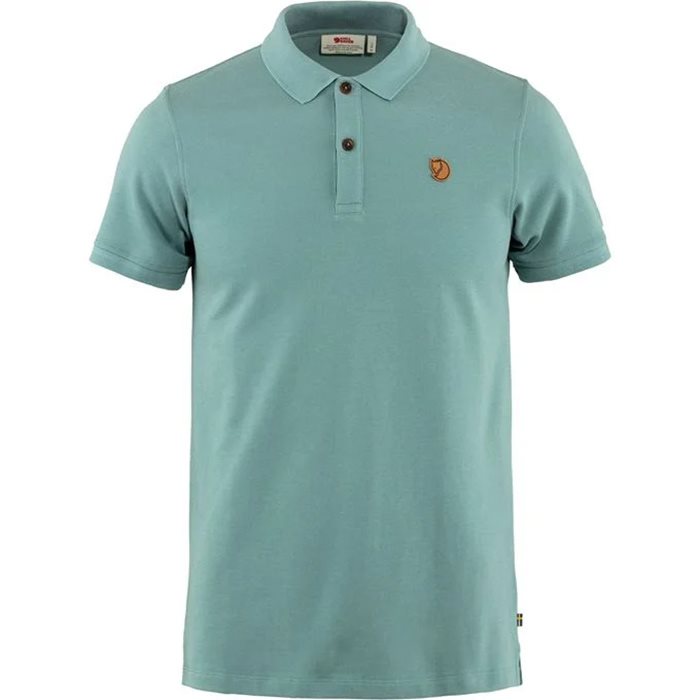 Fjällräven Övik Polo Shirt Men-clay blue-S - T-Shirt, Polo-shirt