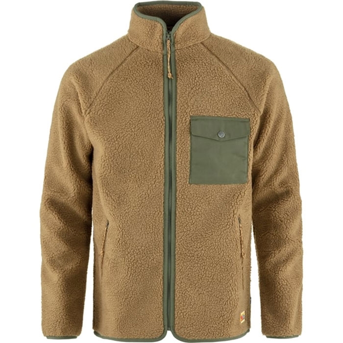 Fjällräven Vardag Pile Fleece Men-buckwheat brown / laurel green-S