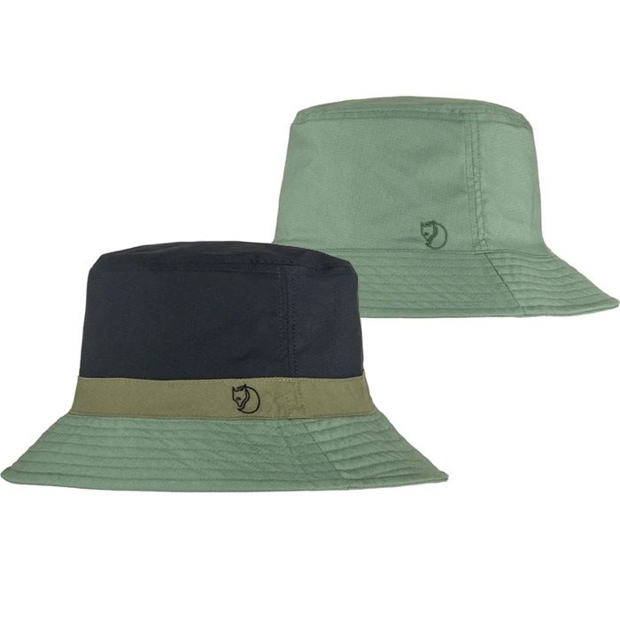 Fjällräven Reversible Bucket Hat (Grøn (PATINA GREEN-DARK NAVY/614-555) Large/x-large)