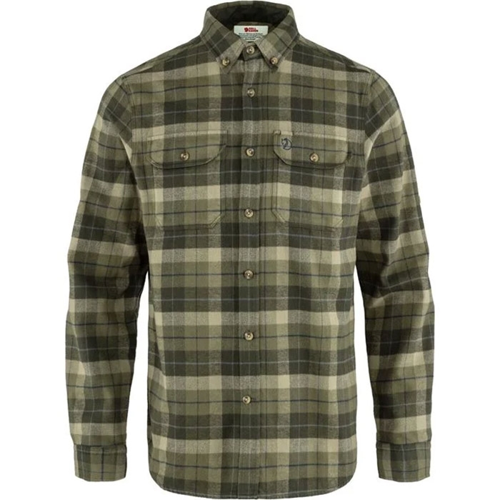 Fjällräven Singi Heavy Flannel Shirt Men-green / deep forest-XL - Skjorter